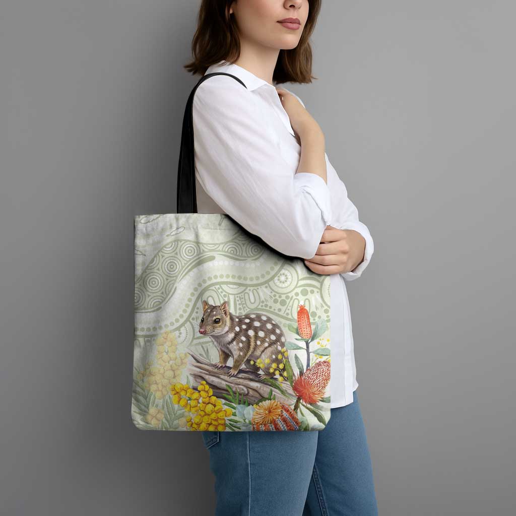 Eastern Quoll Australia Tote Bag Watercolor National Flowers Indigenous Art - Aussie Hoodie