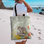 Eastern Quoll Australia Tote Bag Watercolor National Flowers Indigenous Art - Aussie Hoodie