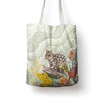Eastern Quoll Australia Tote Bag Watercolor National Flowers Indigenous Art - Aussie Hoodie