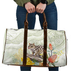 Eastern Quoll Australia Travel Bag Watercolor National Flowers Indigenous Art - Aussie Hoodie