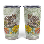 Eastern Quoll Australia Tumbler Cup Watercolor National Flowers Indigenous Art - Aussie Hoodie