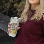Eastern Quoll Australia Tumbler Cup Watercolor National Flowers Indigenous Art - Aussie Hoodie