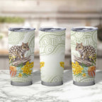 Eastern Quoll Australia Tumbler Cup Watercolor National Flowers Indigenous Art - Aussie Hoodie