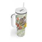 Eastern Quoll Australia Tumbler With Handle Watercolor National Flowers Indigenous Art - Aussie Hoodie