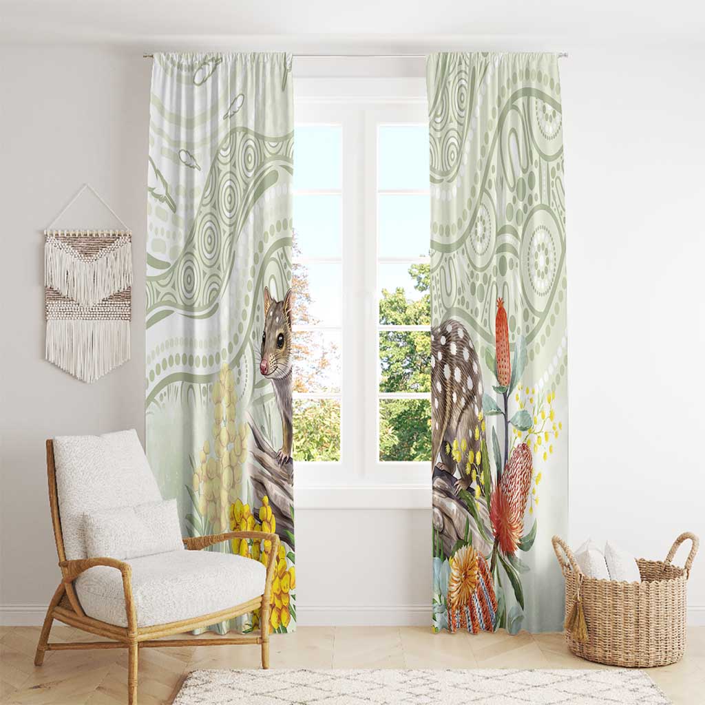 Eastern Quoll Australia Window Curtain Watercolor National Flowers Indigenous Art - Aussie Hoodie