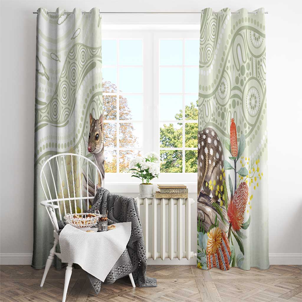 Eastern Quoll Australia Window Curtain Watercolor National Flowers Indigenous Art - Aussie Hoodie