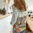 Eastern Quoll Australia Women Casual Shirt Watercolor National Flowers Indigenous Art - Aussie Hoodie