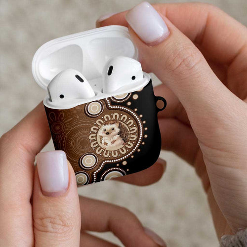Hedgehog Indigenous Art Australia AirPods Case - Aussie Hoodie