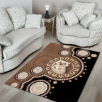 Hedgehog Indigenous Art Australia Area Rug - Aussie Hoodie