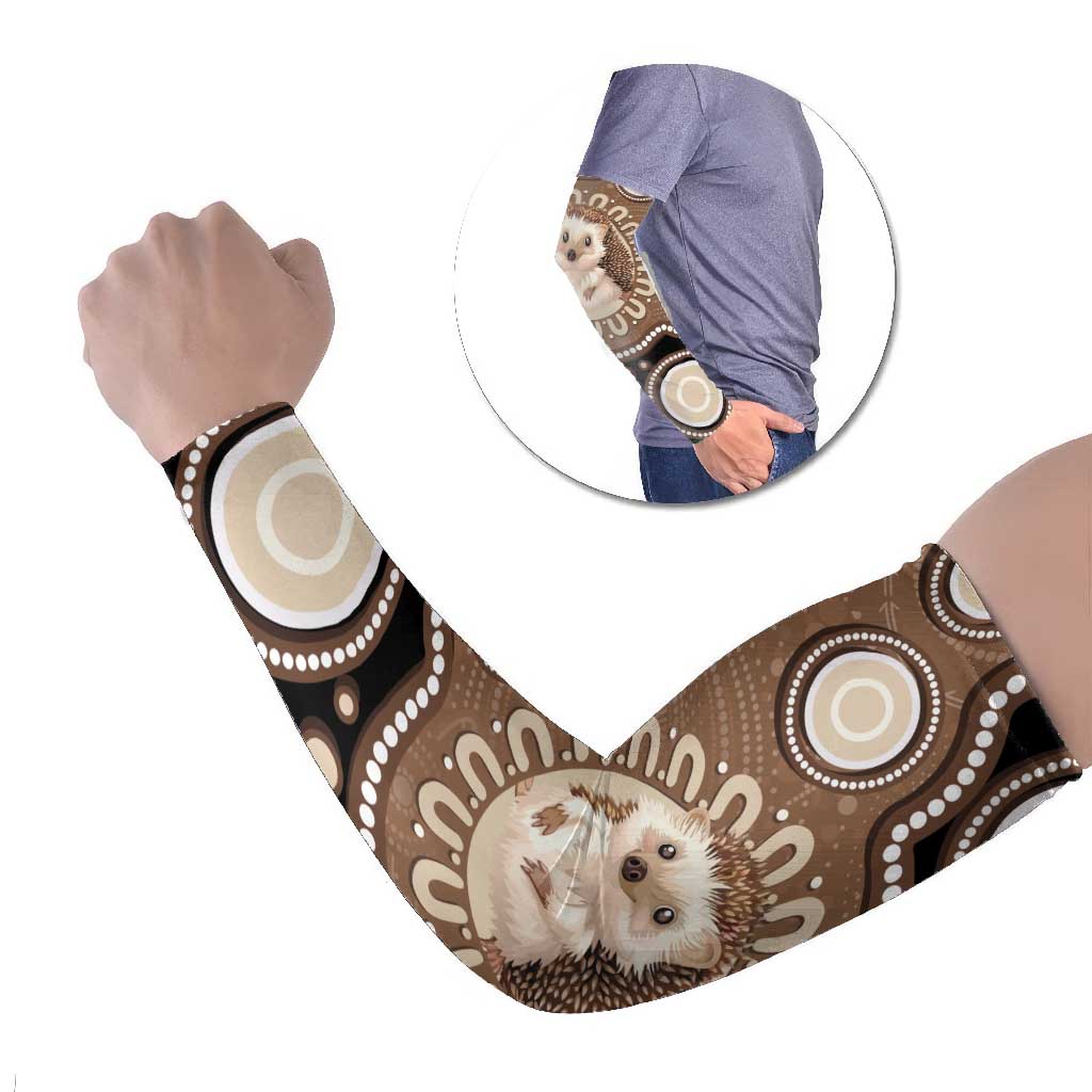 Hedgehog Indigenous Art Australia Arm Sleeves - Aussie Hoodie