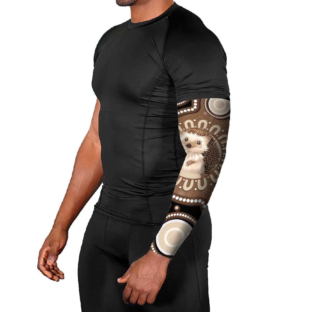 Hedgehog Indigenous Art Australia Arm Sleeves - Aussie Hoodie