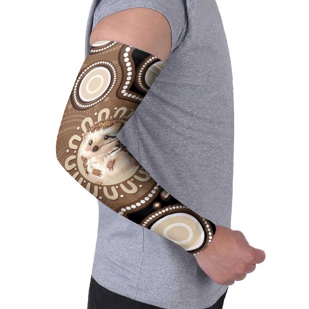 Hedgehog Indigenous Art Australia Arm Sleeves - Aussie Hoodie
