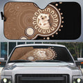 Hedgehog Indigenous Art Australia Auto Sun Shade - Aussie Hoodie