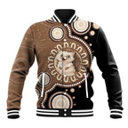 Hedgehog Indigenous Art Australia Baseball Jacket - Aussie Hoodie