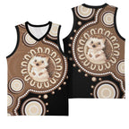 Hedgehog Indigenous Art Australia Basketball Jersey - Aussie Hoodie