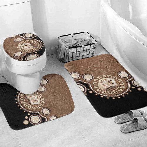 Hedgehog Indigenous Art Australia Bathroom Set - Aussie Hoodie