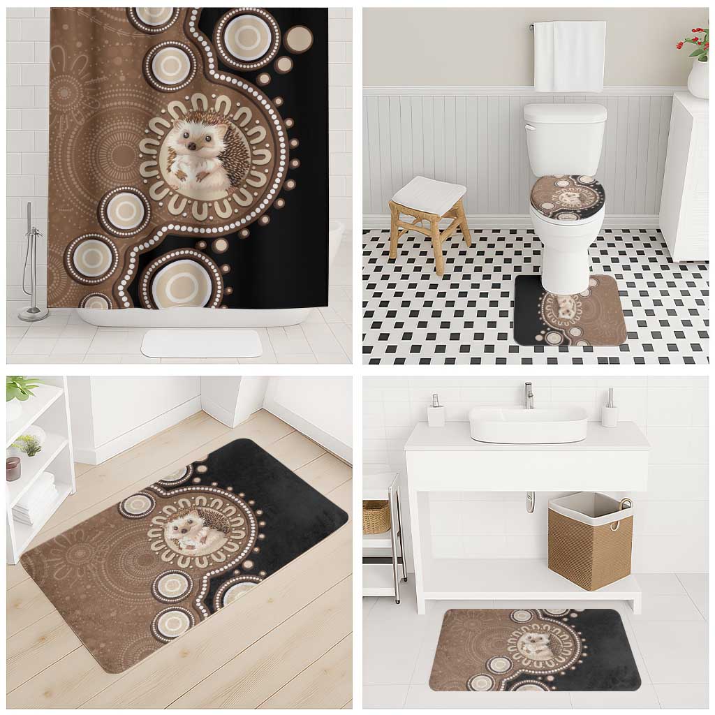 Hedgehog Indigenous Art Australia Bathroom Set - Aussie Hoodie