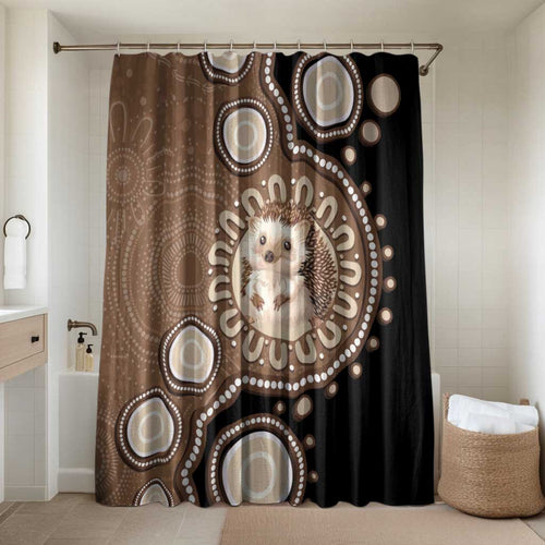 Hedgehog Indigenous Art Australia Bathroom Set - Aussie Hoodie