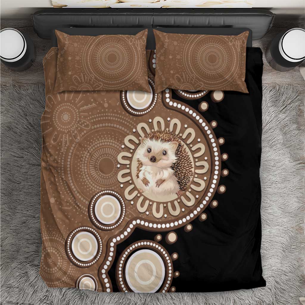 Hedgehog Indigenous Art Australia Bedding Set - Aussie Hoodie