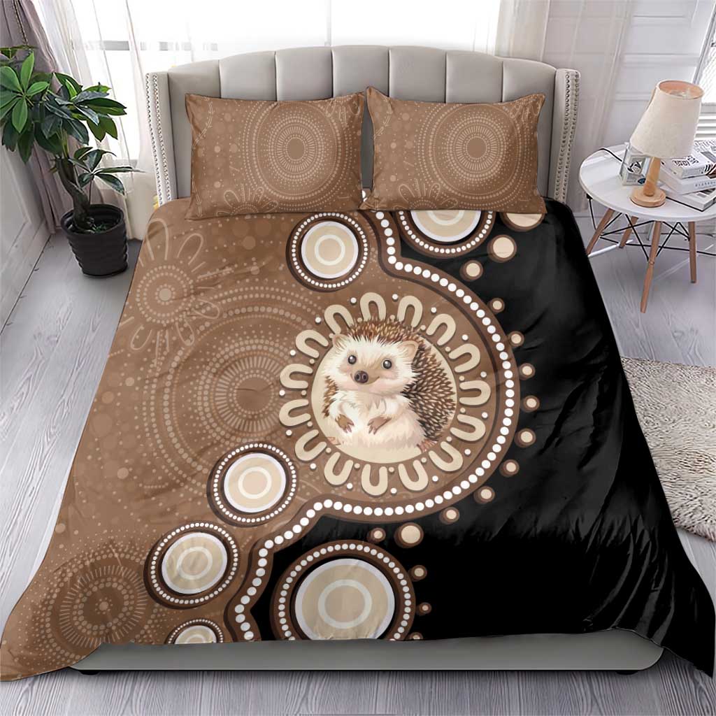 Hedgehog Indigenous Art Australia Bedding Set - Aussie Hoodie