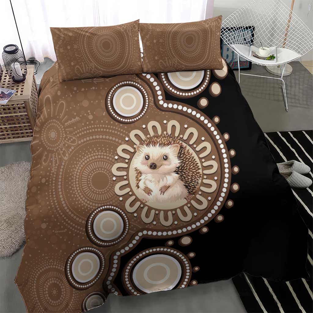 Hedgehog Indigenous Art Australia Bedding Set - Aussie Hoodie
