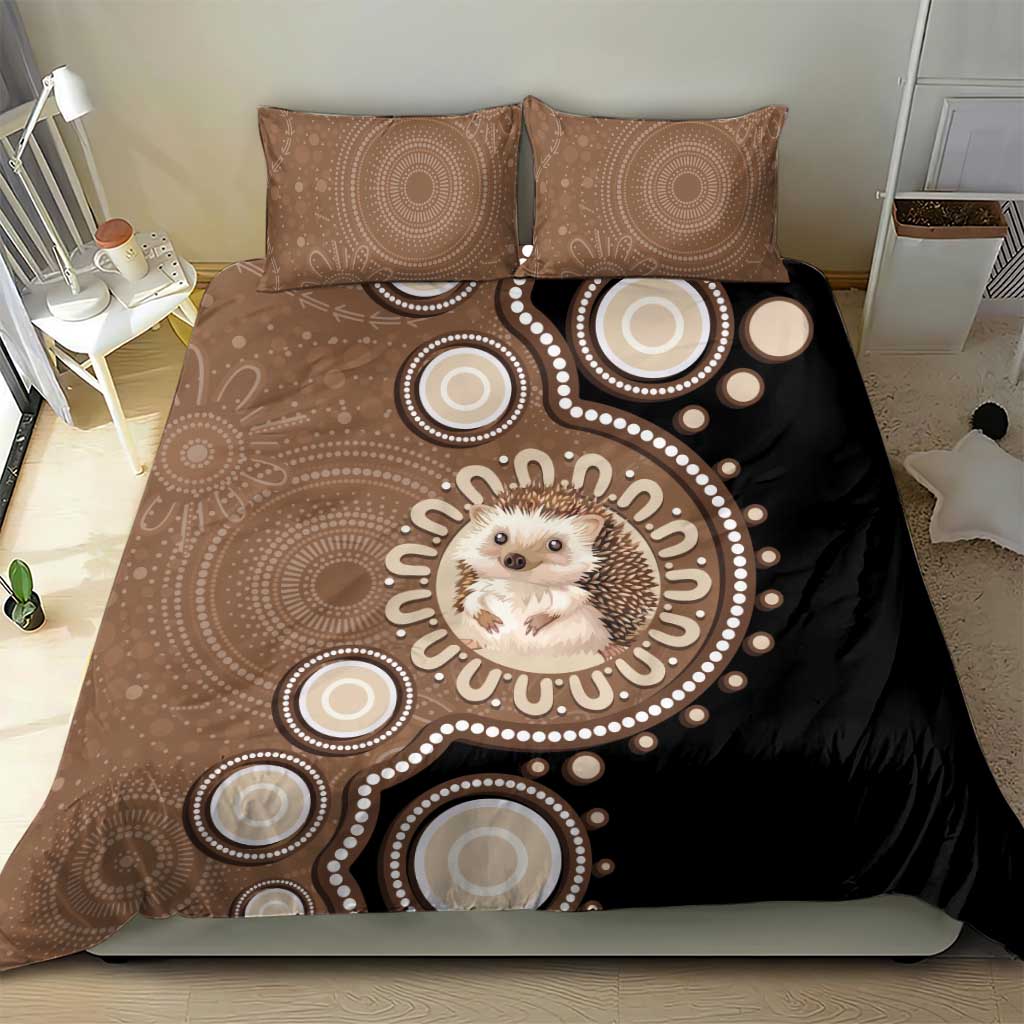 Hedgehog Indigenous Art Australia Bedding Set - Aussie Hoodie