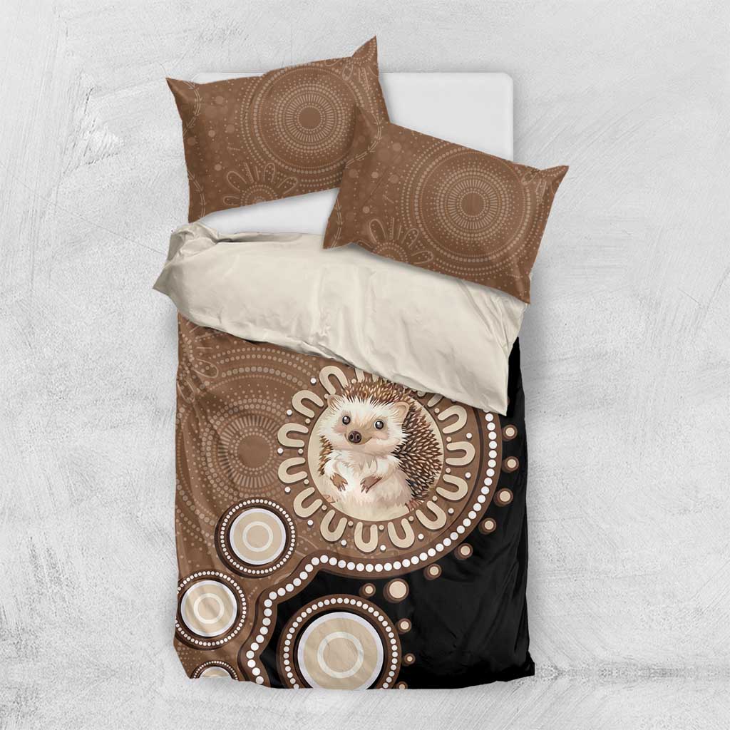 Hedgehog Indigenous Art Australia Bedding Set - Aussie Hoodie