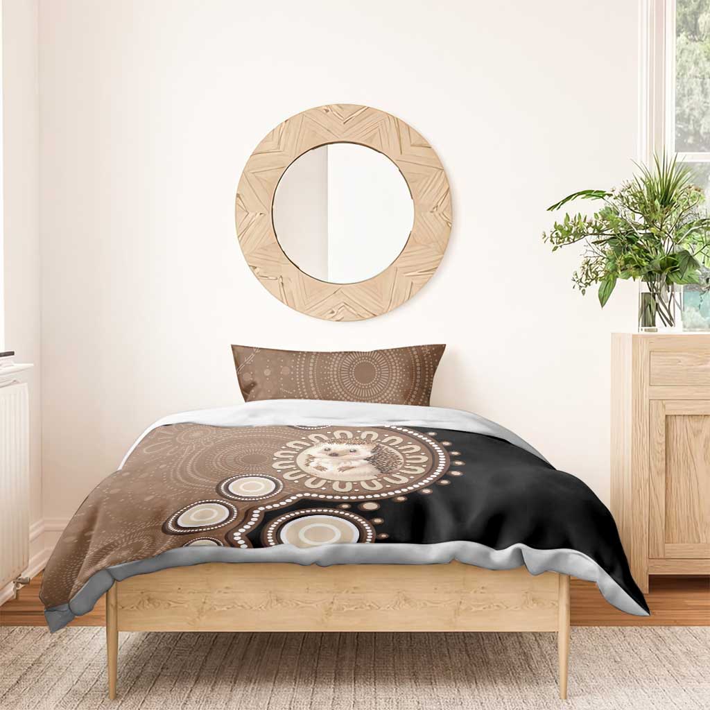 Hedgehog Indigenous Art Australia Bedding Set - Aussie Hoodie