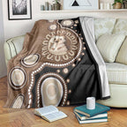 Hedgehog Indigenous Art Australia Blanket - Aussie Hoodie