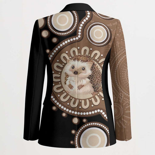 Hedgehog Indigenous Art Australia Blazer - Aussie Hoodie