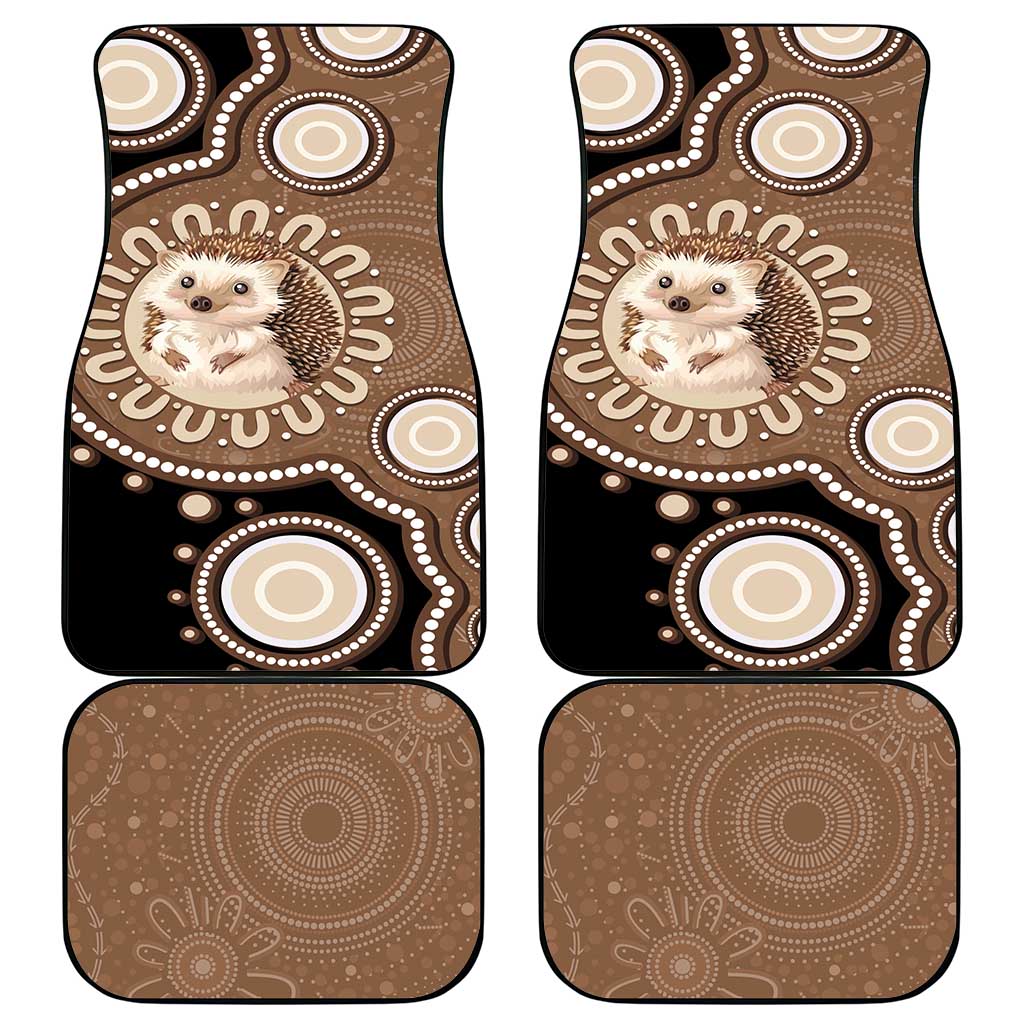Hedgehog Indigenous Art Australia Car Mats - Aussie Hoodie