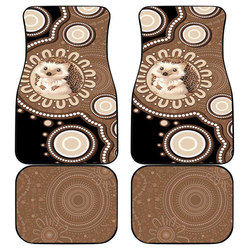 Hedgehog Indigenous Art Australia Car Mats - Aussie Hoodie