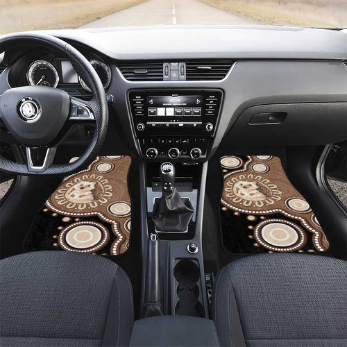 Hedgehog Indigenous Art Australia Car Mats - Aussie Hoodie