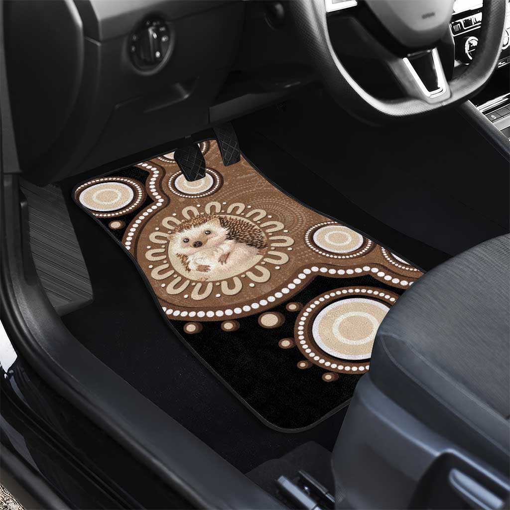 Hedgehog Indigenous Art Australia Car Mats - Aussie Hoodie