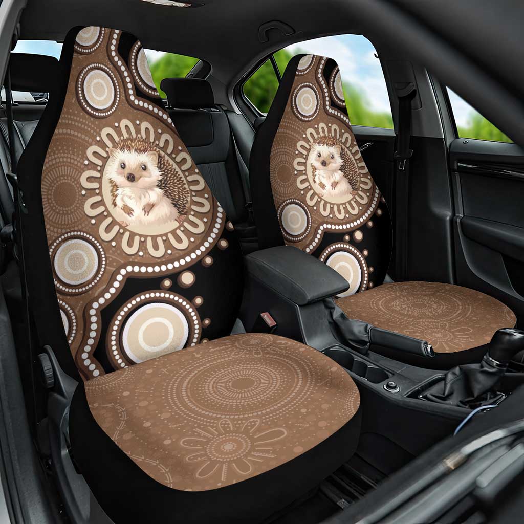 Hedgehog Indigenous Art Australia Car Seat Cover - Aussie Hoodie