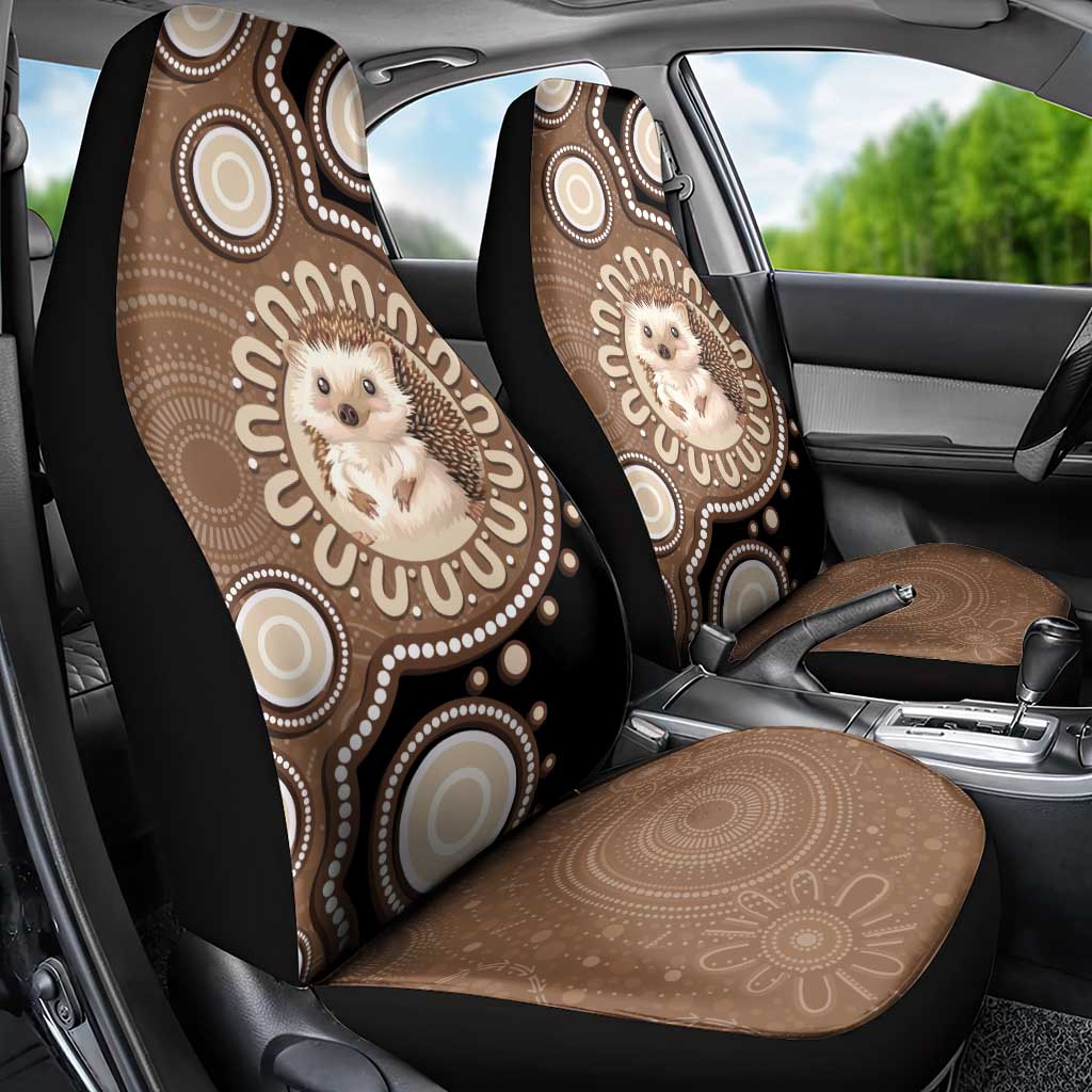Hedgehog Indigenous Art Australia Car Seat Cover - Aussie Hoodie