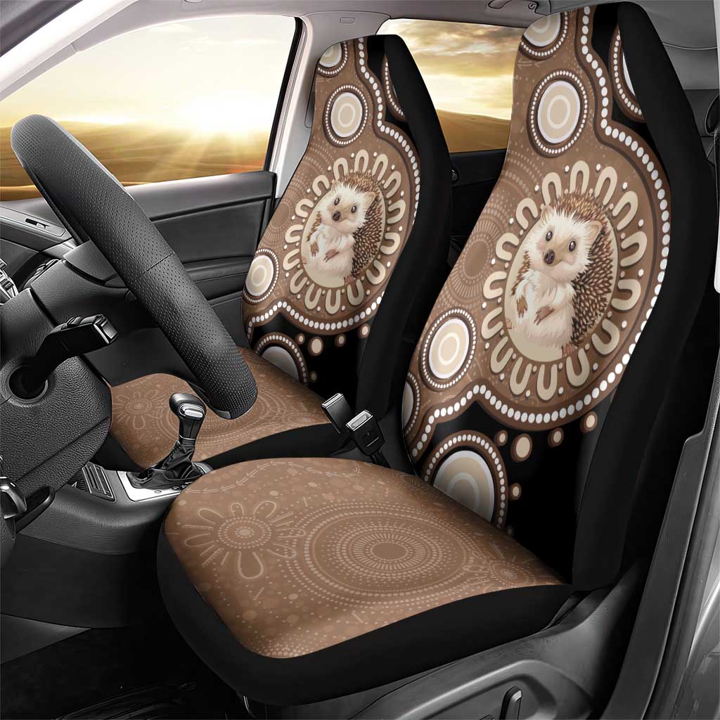 Hedgehog Indigenous Art Australia Car Seat Cover - Aussie Hoodie