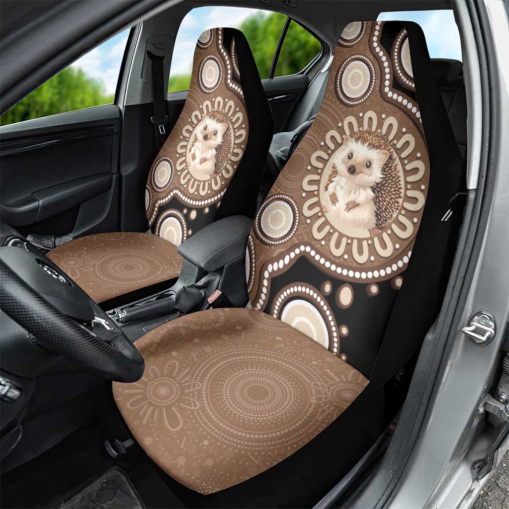Hedgehog Indigenous Art Australia Car Seat Cover - Aussie Hoodie