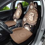 Hedgehog Indigenous Art Australia Car Seat Cover - Aussie Hoodie