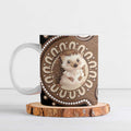 Hedgehog Indigenous Art Australia Ceramic Mug - Aussie Hoodie