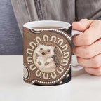 Hedgehog Indigenous Art Australia Ceramic Mug - Aussie Hoodie