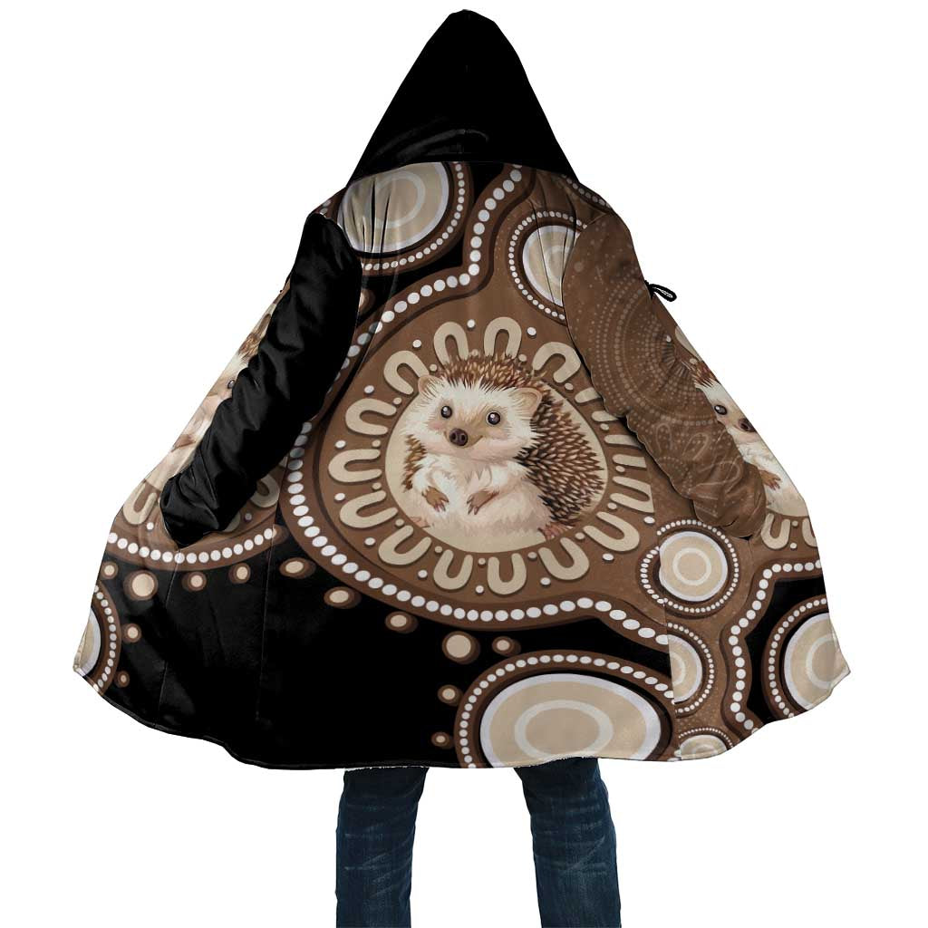 Hedgehog Indigenous Art Australia Cloak - Aussie Hoodie