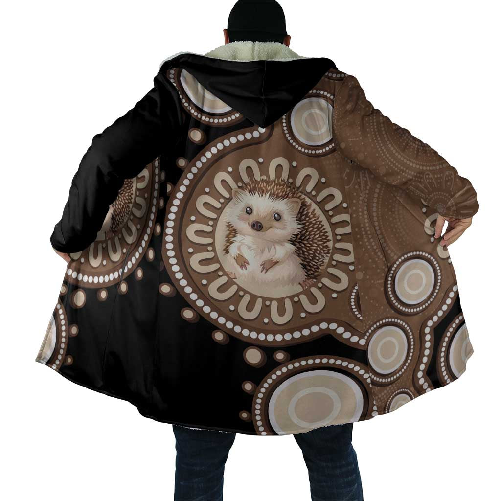 Hedgehog Indigenous Art Australia Cloak - Aussie Hoodie
