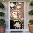 Hedgehog Indigenous Art Australia Door Cover - Aussie Hoodie