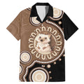 Hedgehog Indigenous Art Australia Family Matching Mermaid Dress and Hawaiian Shirt - Aussie Hoodie