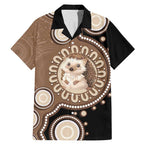 Hedgehog Indigenous Art Australia Family Matching Mermaid Dress and Hawaiian Shirt - Aussie Hoodie
