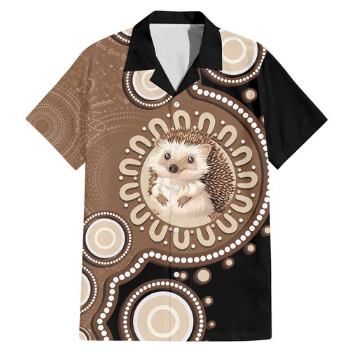 Hedgehog Indigenous Art Australia Family Matching Mermaid Dress and Hawaiian Shirt - Aussie Hoodie