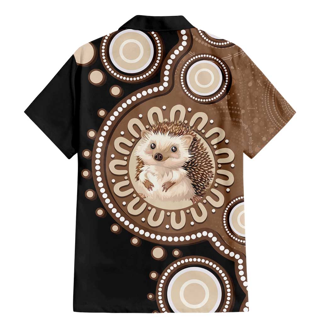 Hedgehog Indigenous Art Australia Family Matching Mermaid Dress and Hawaiian Shirt - Aussie Hoodie