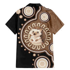 Hedgehog Indigenous Art Australia Family Matching Mermaid Dress and Hawaiian Shirt - Aussie Hoodie