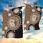 Hedgehog Indigenous Art Australia Garden Flag - Aussie Hoodie